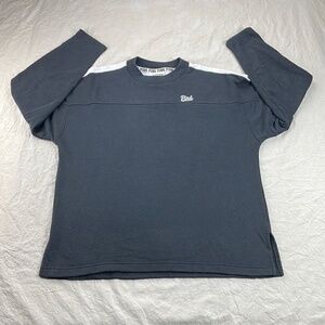 PINK‎ Victoria Secret Sweatshirt Womens Small S Black White Crewneck Pullover